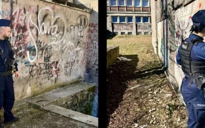 Policjanci kontrolują miejsca spotkań młodzieży w Nowogardzie