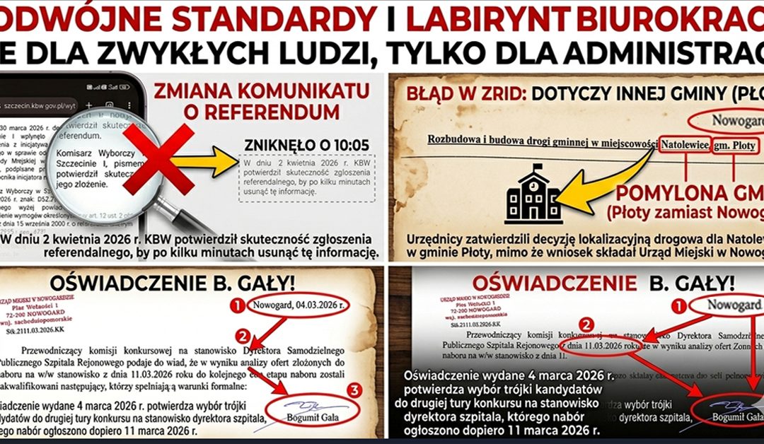 Referendum pod lupą, ZRID na „kopiuj-wklej” i konkursy z „przyszłości”. Błąd obywatela to wyrok, a błąd urzędnika to tylko pomyłka?