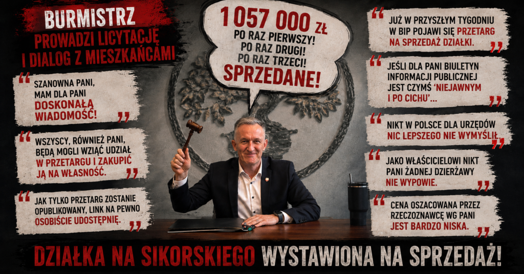 burmistrz licytacja działka nowogard notariusz