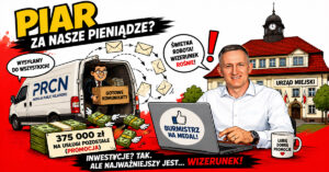 Czy Gmina sponsoruje prywatny PR Michała Wiatra? Warszawa uczy, jak kochać burmistrza Nowogardu?