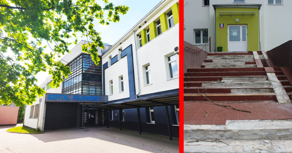 szpital nowogard schody