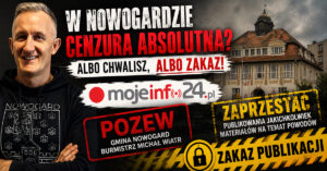 Burmistrz Nowogardu idzie do sądu. Żąda sądowego zakazu pisania o sobie i gminie.